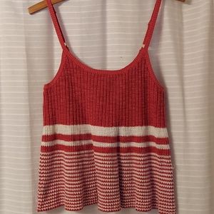 Anthropologie Moth vintage medium red striped tank